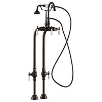 Clawfoot Tub Freestanding Gooseneck Faucet Hand Held Shower Combo BRZ