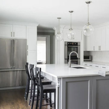 White Kitchen with shaker door style