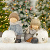 Tushkas Boy and Girl With Snowballs