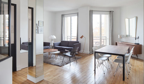 Salon de la Semaine : Verrière atelier et couleurs douces à Paris