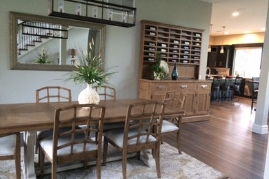 Dining room - transitional dining room idea in Seattle