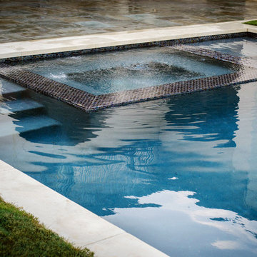 A-H Remodel, Convert Spa to Perimeter Overflow, New Coping, New Plaster