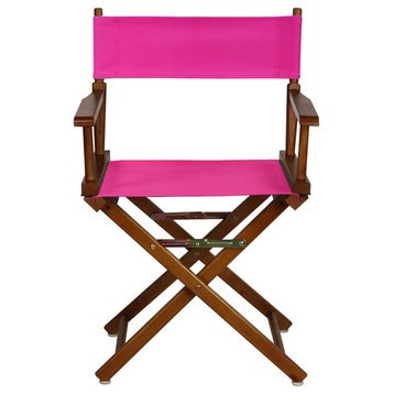 18" Director's Chair Honey Oak Frame, Magenta Canvas