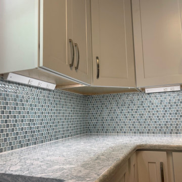 Transitional Kitchen Remodel Done in a Polar White Shaker Door