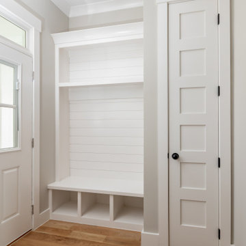 Mudroom Entry with Built-In Bench and Cubby Storage