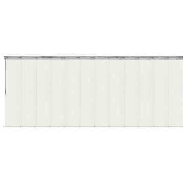 Amour 12-Panel Track Extendable Vertical Blinds 140-260"W