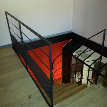 Escalier limon central