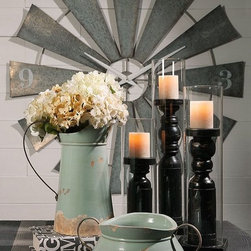 Imax Worldwide Ward Metal Windmill Wall Clock - Products