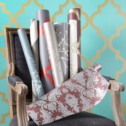LOLLIPROPS, INC., LPI - MARRAKESH  Self-Adhesive Removable Wallpaper, Bronze Grey  20.5 in. X 11 Yd - Wallpaper