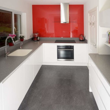 Clever, modern design and bright colours combined for a unique, unusual kitchen