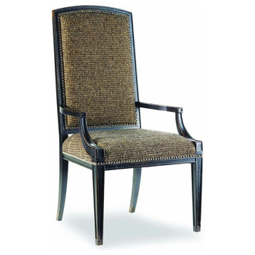 Hooker Sanctuary Mirage Arm Chair, Ebony, Set of 2