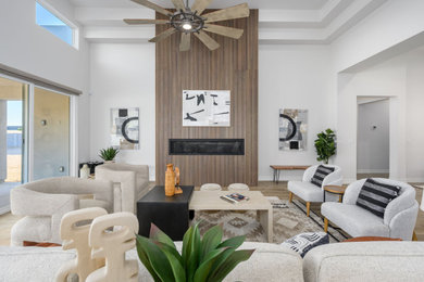 Living room - modern living room idea in Phoenix