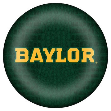 PW3111-Gold Baylor on Green Crock Paperweight