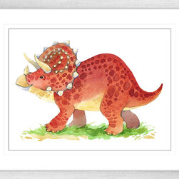 Dino Tales - Framed Wall Art (DINO03) - Kids Wall Decor