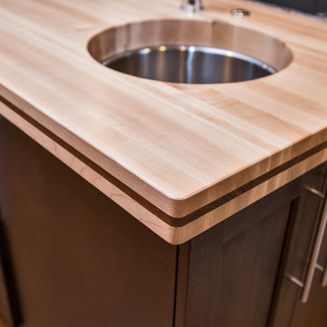 Butcher Block Counter-top and Sink