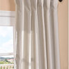 Bermuda Stone Linen Blend Stripe Curtain