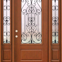 Essex Decorative Iron Scroll Exterior Door - Front Doors