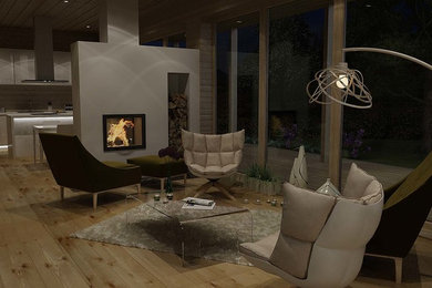 Inspiration for an eclectic living room remodel in Other