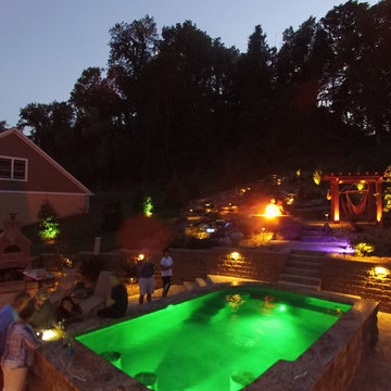 Ultimate Outdoor Living & Entertaining Backyard Paradise at night!!!