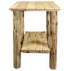 Montana Exterior End Table, Clear Exterior Finish