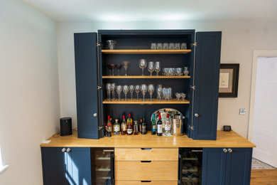 Design ideas for a home bar in Hampshire.