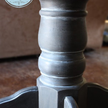 Weathered Pedestal Table