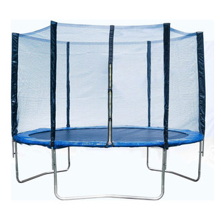 Home Beyond 10 FT Trampoline Safety Enclosure Net W/Spring Pad -  Contemporary - Trampolines - by Home Beyond | Houzz