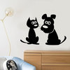 Vinyl Wall Decal Cartoon Cat Dog Puppy Pet Shop Friends Stickers (1709ig), Pu...