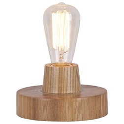 Scandinavian Table Lamps Solid Wood Carved Indoor Table Lamp
