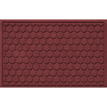 Aqua Shield 2'x3' Honeycomb Doormat, Bordeaux