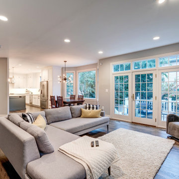Contemporary Whole Home Renovation in Chevy Chase, MD.