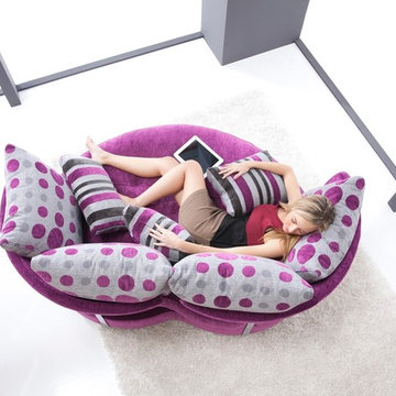 MyApple Swivel Lounge Love Seat Sofa by Famaliving California