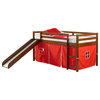 Tent Bed Espresso W/Red Tent Kit