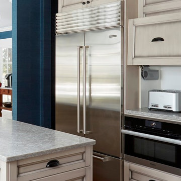 Refined Dusk Grey Custom Kitchen in Winnetka