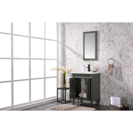 Legion Furniture 24" Sink Vanity In  Pewter Green