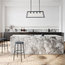 Quinn Black Glass Chandelier