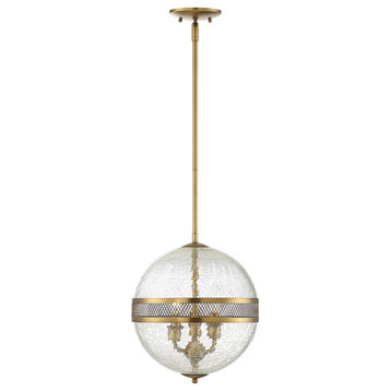 Stirling 3-Light Pendant in Warm Brass