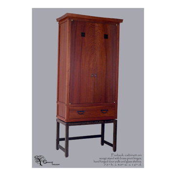 Paduk Cabinet with Wenge stand