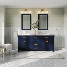 Hallway Bathroom w/ tub and 68" vanity