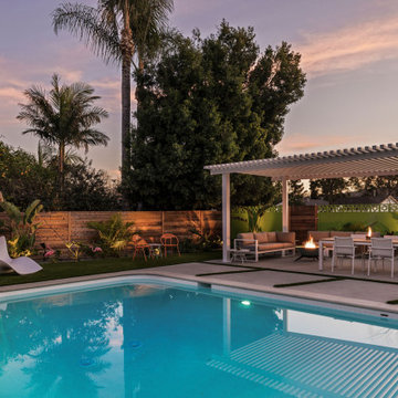 Tropical Modernism - ADU, Backyard remodel and an Addition in Burbank