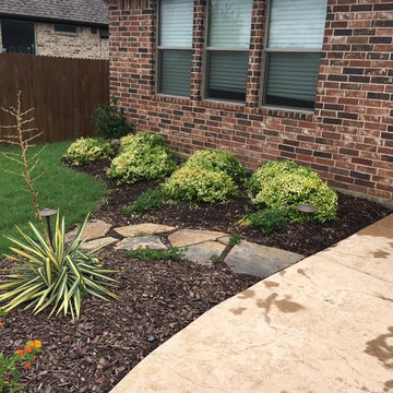 New pool flower beds