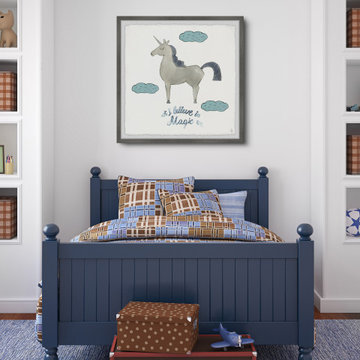 "I Believe in Magic – Unicorn" Framed Painting Print