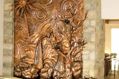 Example of an arts and crafts entryway design in Philadelphia