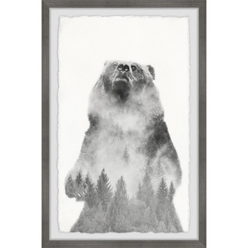 "Mountain Bear" Framed Painting Print, 12"x18"