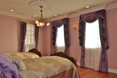 Shabby-chic style bedroom in Other.