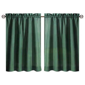 Ellis Curtain Stacey Tailored Tier Pair Curtains, Harvest, 56"x45"