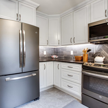 Small White Transitional Kitchen Design Middletown, MD
