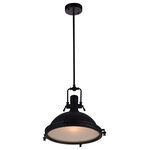 CWI LIGHTING - CWI LIGHTING 9602P16-1-101 1 Light Down Pendant with Black finish - CWI LIGHTING 9602P16-1-101 1 Light Down Pendant with Black finishThis breathtaking 1 Light Down Pendant with Black finish is a beautiful piece from our Show Collection. With its sophisticated beauty and stunning details, it is sure to add the perfect touch to your décor.Collection: ShowCollection: BlackMaterial: Metal (Stainless Steel)Glass: ClearHanging Method / Wire Length: Comes with 72" of rodsDimension(in): 16(H) x 16(Dia)Max Height(in): 88Bulb: (1)60W E26 Medium Base(Not Included)CRI: 80Voltage: 120Certification: ETLInstallation Location: DRYOne year warranty against manufacturers defect.