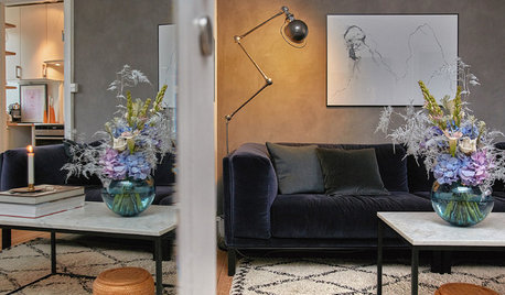Houzz Tour: Läckra lösningar och snygg stil på 45 kvadrat