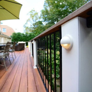 Design Builders mahogany screened porch & Zuri deck in Potomac MD